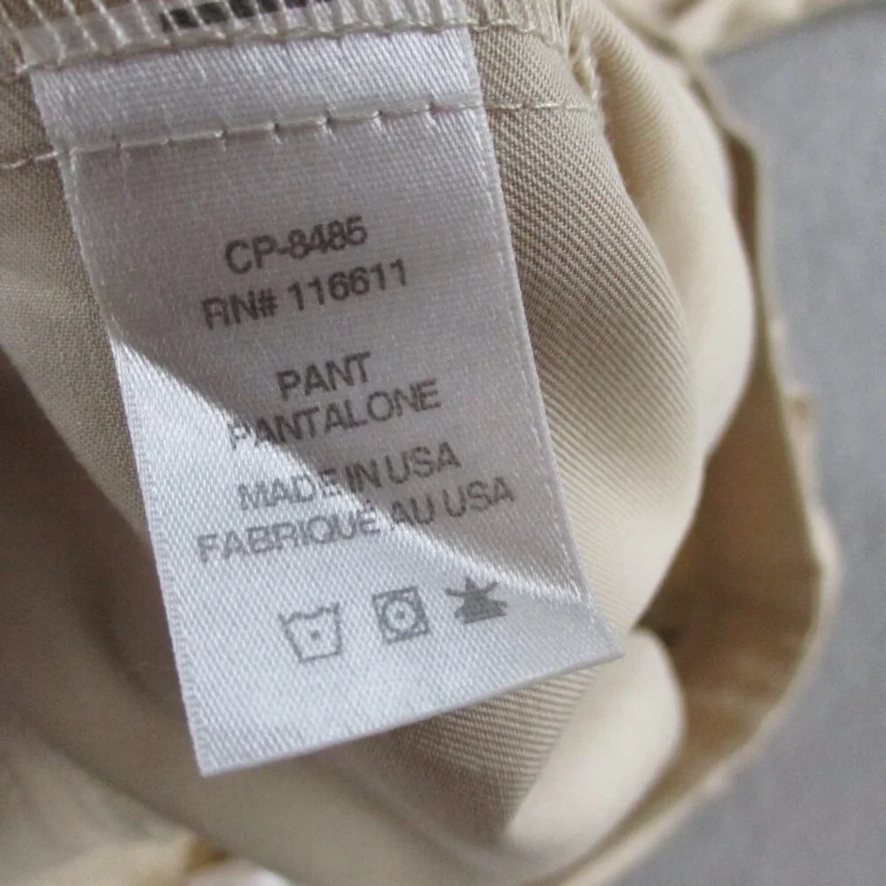 Amadi Wide Leg Pants Womens Medium Khaki Beige Tencel Blend Pleated High Waisted - Picture 10 of 12